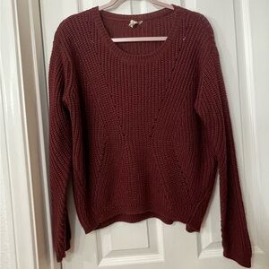 Mind Code Crewneck Sweater - Deep Wine